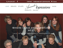 Tablet Screenshot of amandasexpressions.com